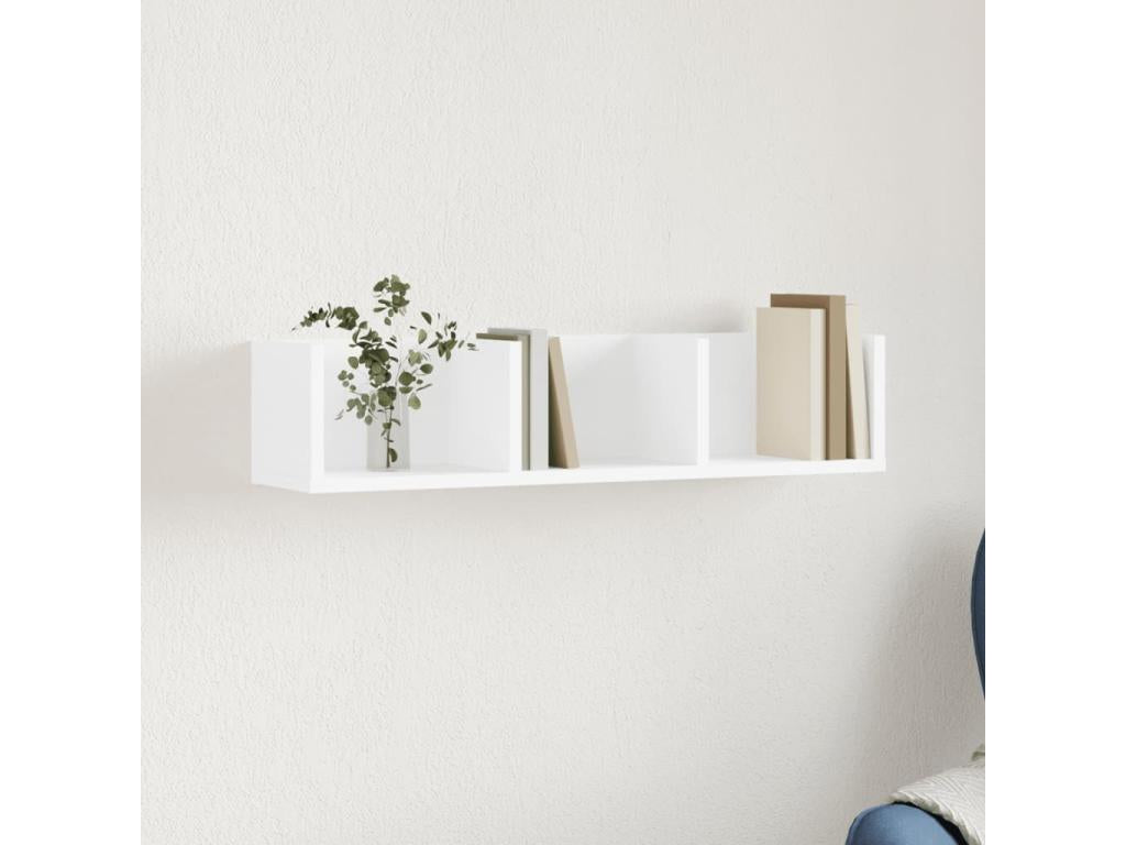 Armoire en bois d'ingénierie blanc, 75 x 18 x 16,5 cm