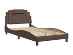 Matelas en similicuir marron, 100 x 200 cm