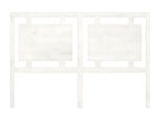 Lit en bois massif blanc, 145,5 x 4 x 100 cm