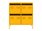 Buffet jaune, 68 x 39 x 73,5 cm