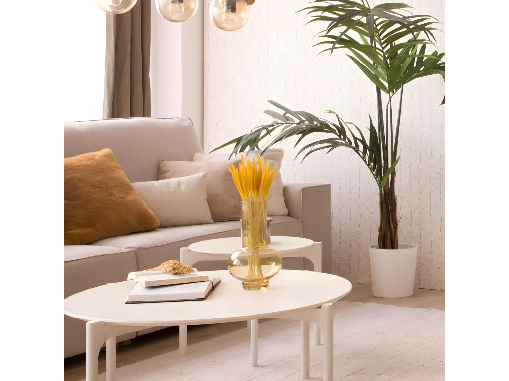 Table basse blanche, 50 x 45 cm