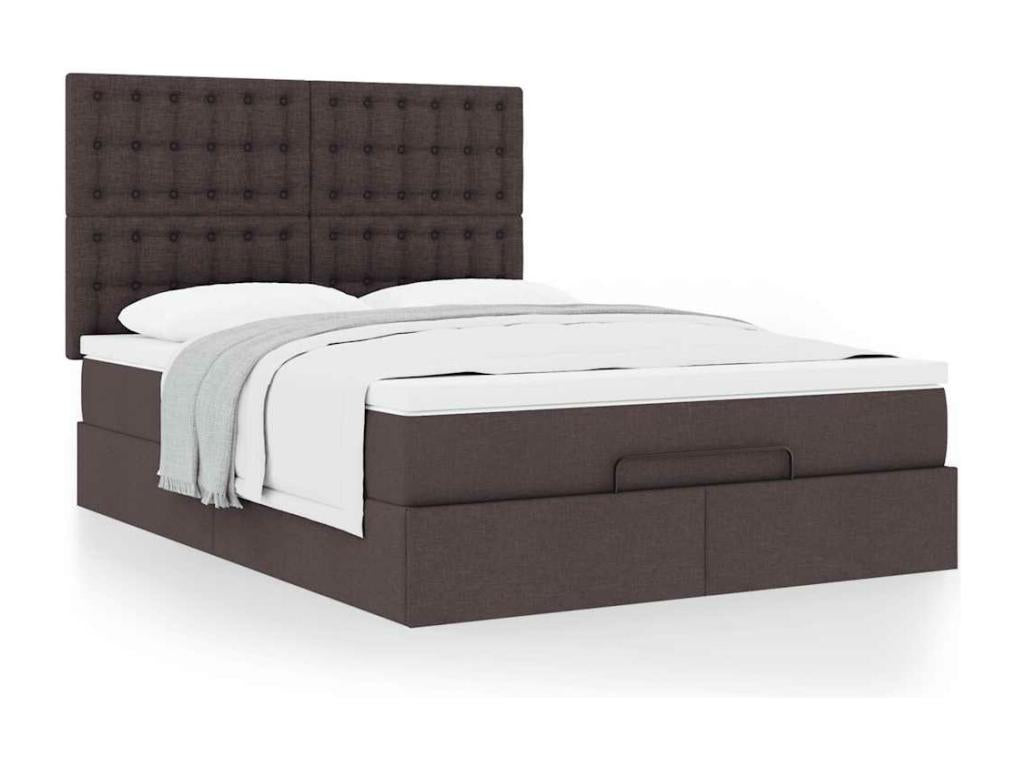Matelas en tissu marron, 140 x 200 cm