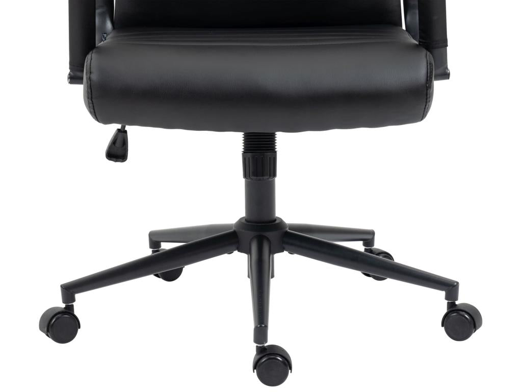 Fauteuil en similicuir noir - dlz1766578905608