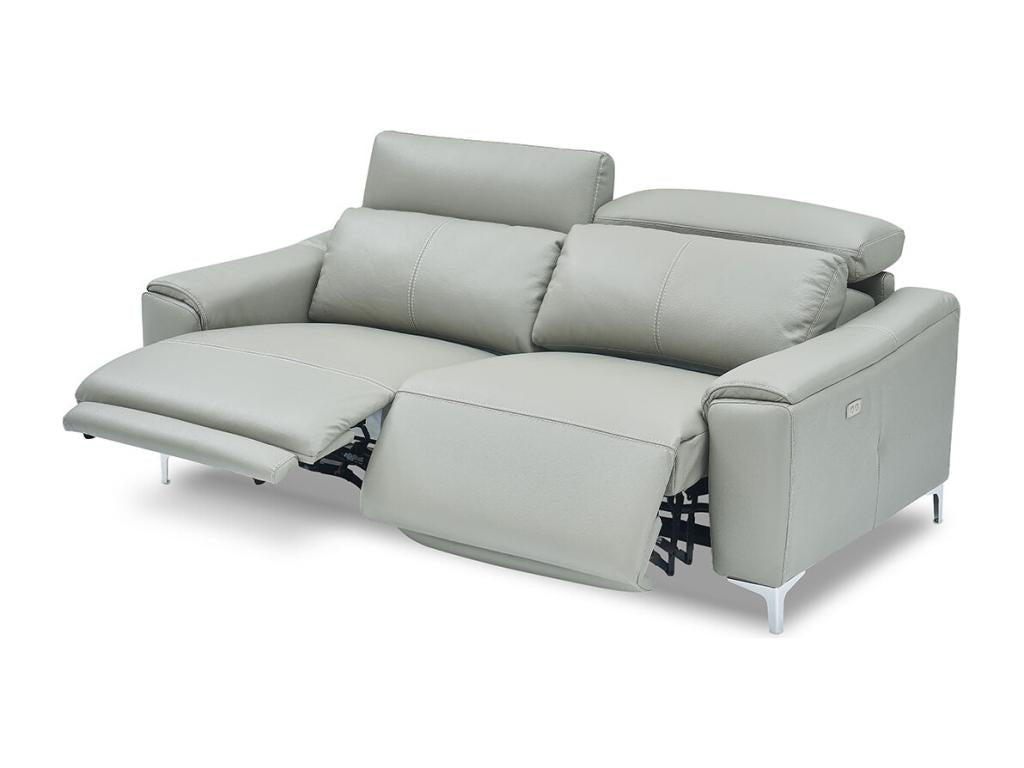 Canapé en cuir gris