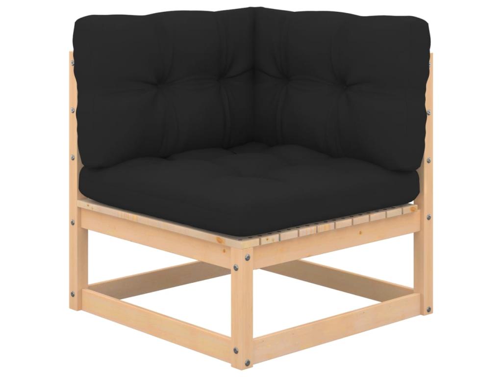 Ensemble de mobilier de jardin en pin gris - dlz1766578604552