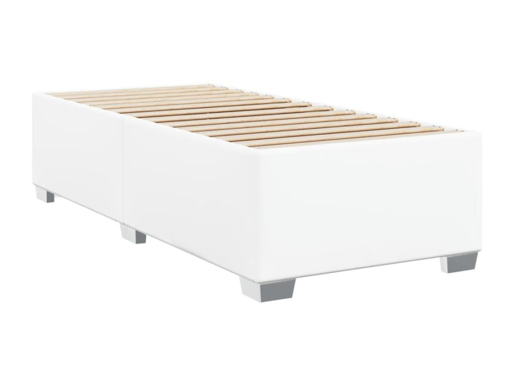 Matelas en similicuir blanc, 90 x 190 cm