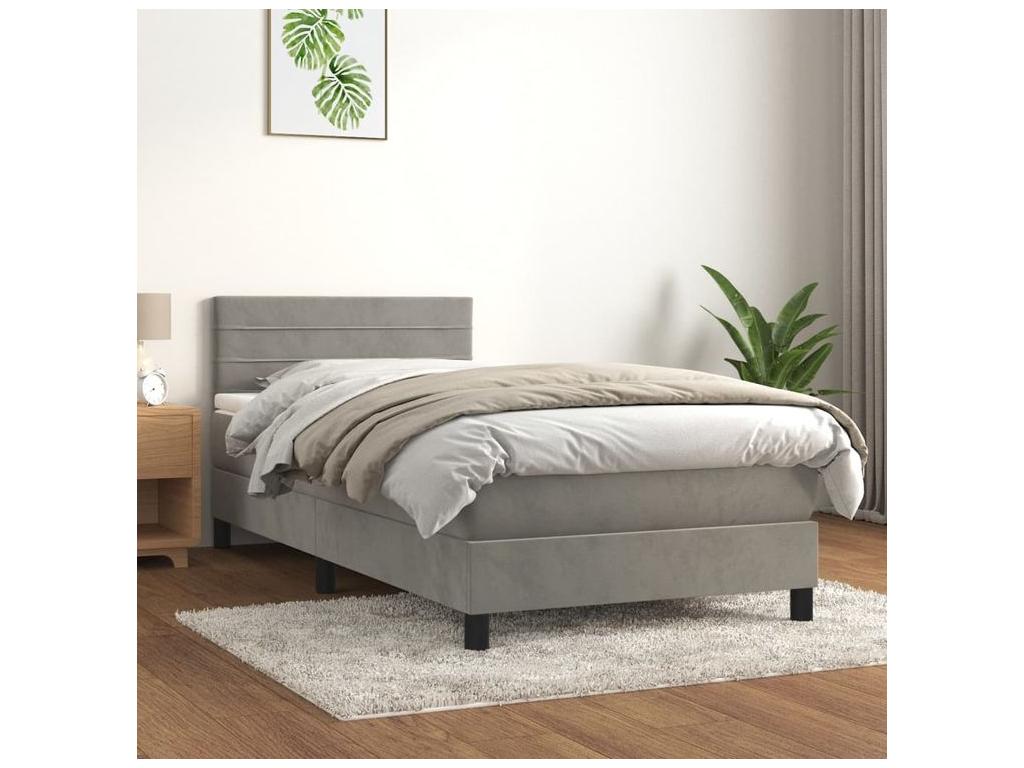 Matelas en velours blanc, 100 x 200 cm