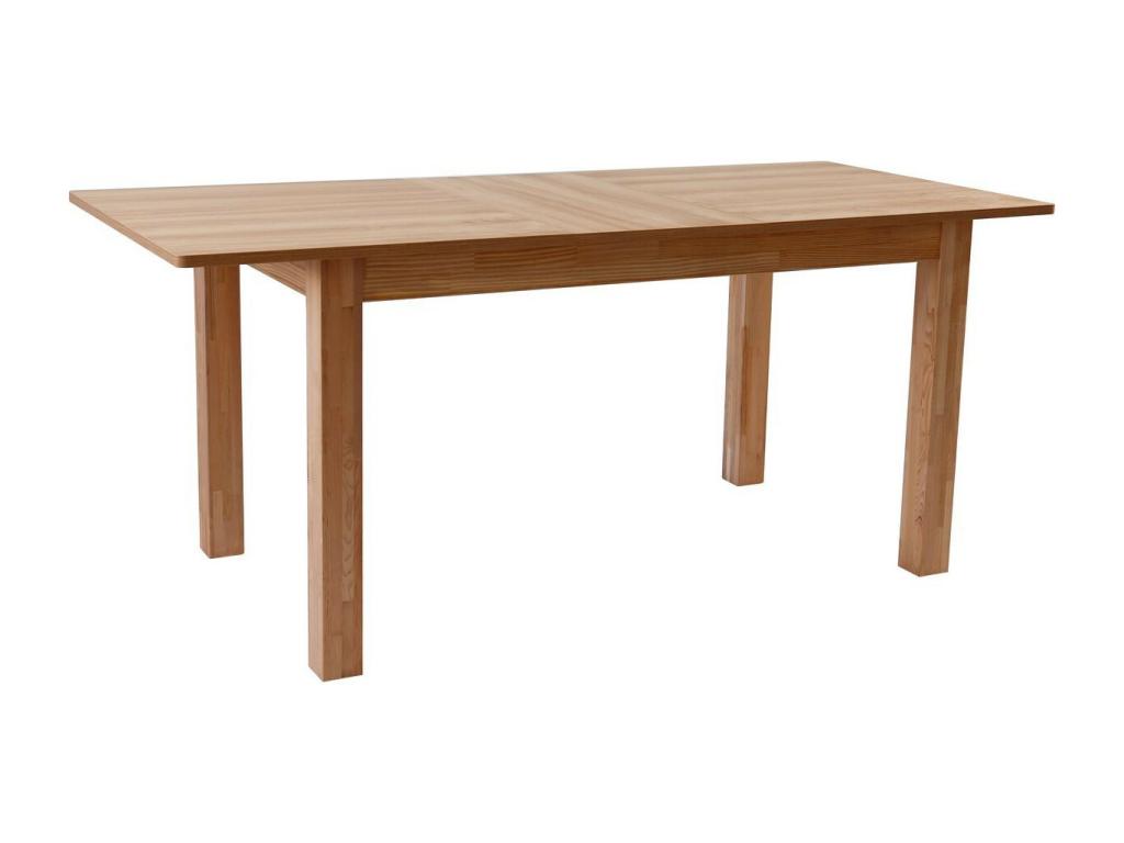 Table à manger extensible effet bois 6/8 personnes piètement bois 140/180 cm - Dormeva UNYQ26597