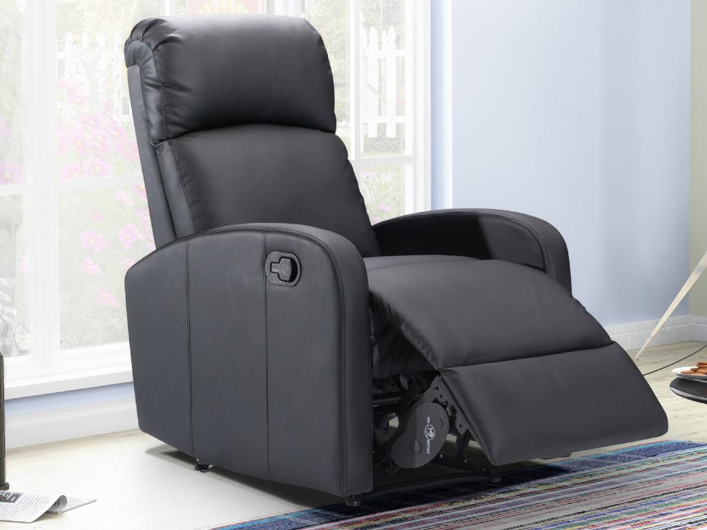 Fauteuil d'appoint noir - dlz1766578651275