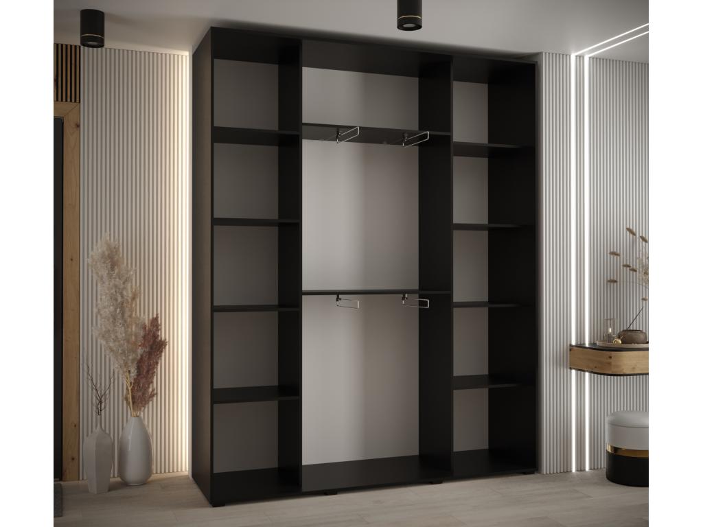Armoire noire, 200 x 45 x 235,2 cm