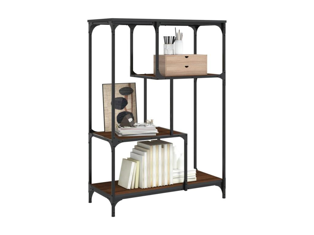 Bibliothèque en chêne brun, 81 x 36 x 115 cm