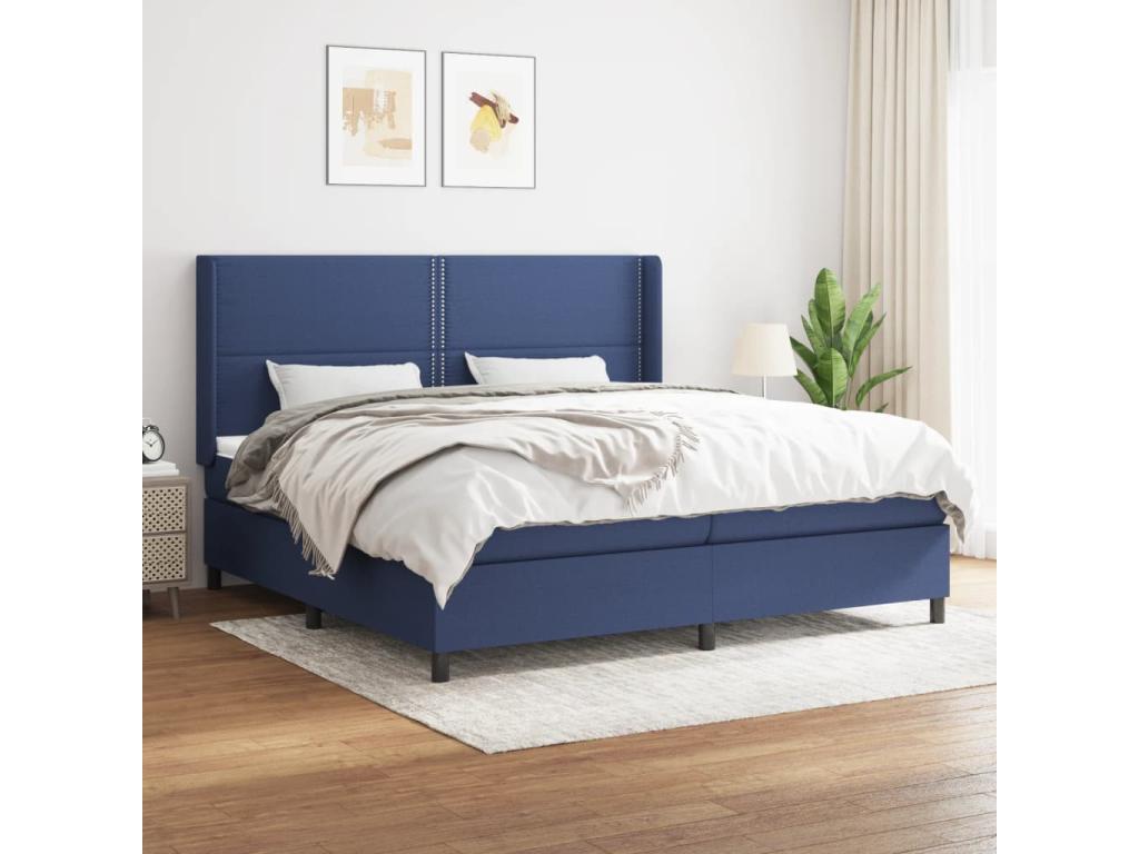 Matelas en tissu bleu, 200 x 200 cm