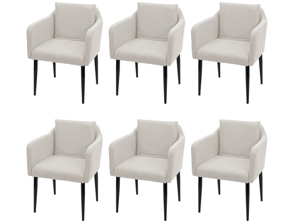 Chaise en tissu beige