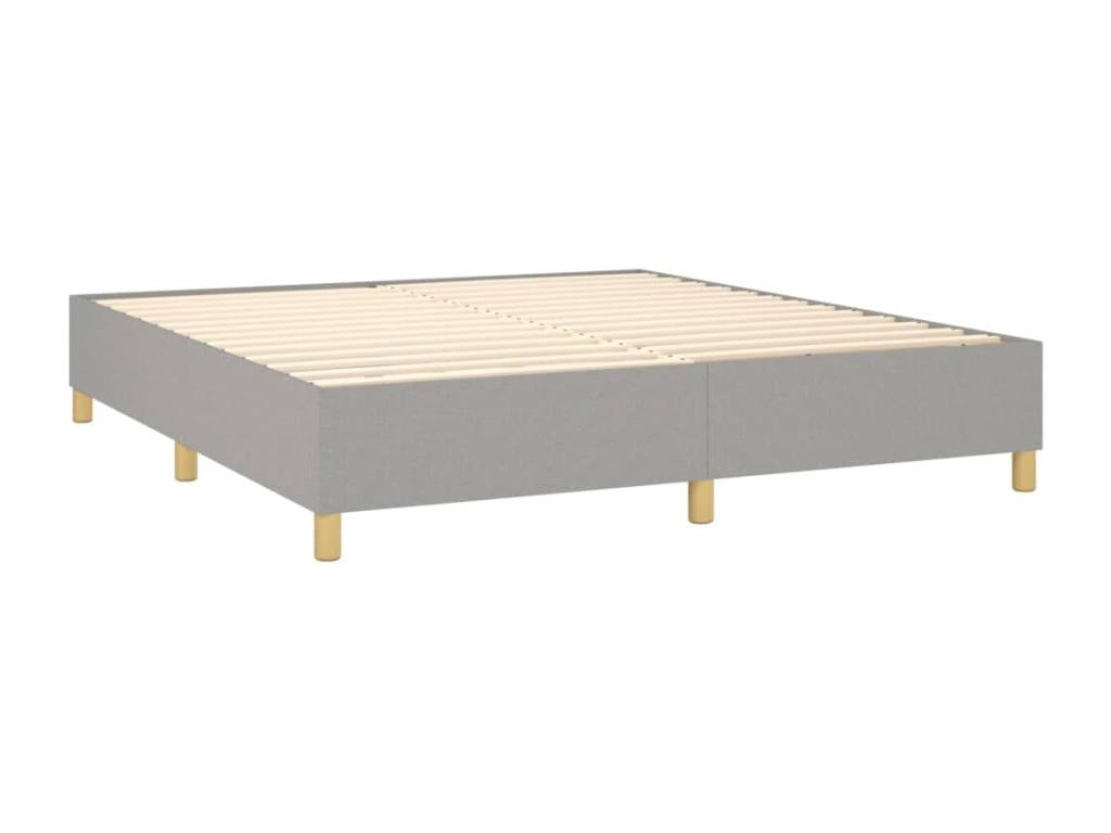 Matelas en tissu gris, 160 x 200 cm