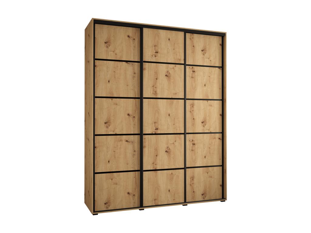 Armoire noire, 200 x 60 x 235,2 cm