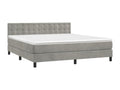 Matelas en velours gris, 180 x 200 cm