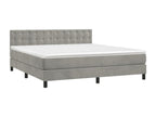 Matelas en velours gris, 180 x 200 cm