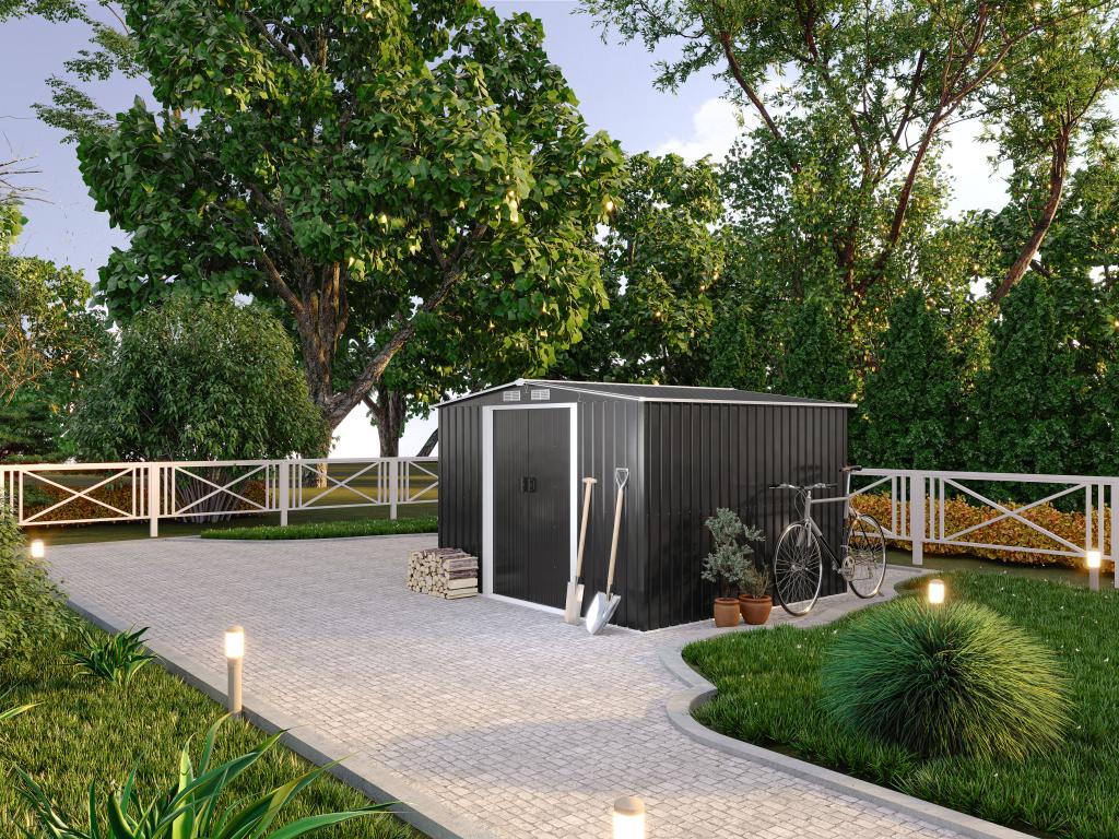 Mobilier de maison en métal anthracite