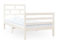 Matelas en bois massif blanc, 90 x 190 cm