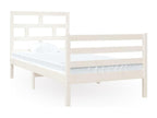 Matelas en bois massif blanc, 90 x 190 cm