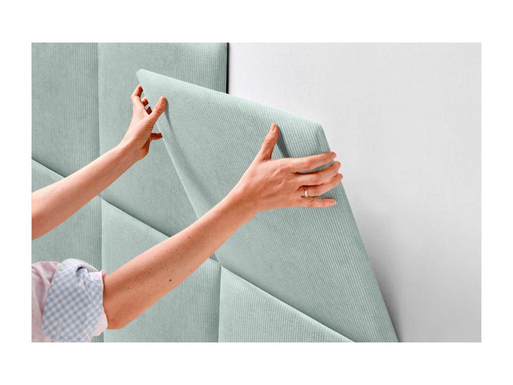 Lit en velours vert - dlz1766578352891