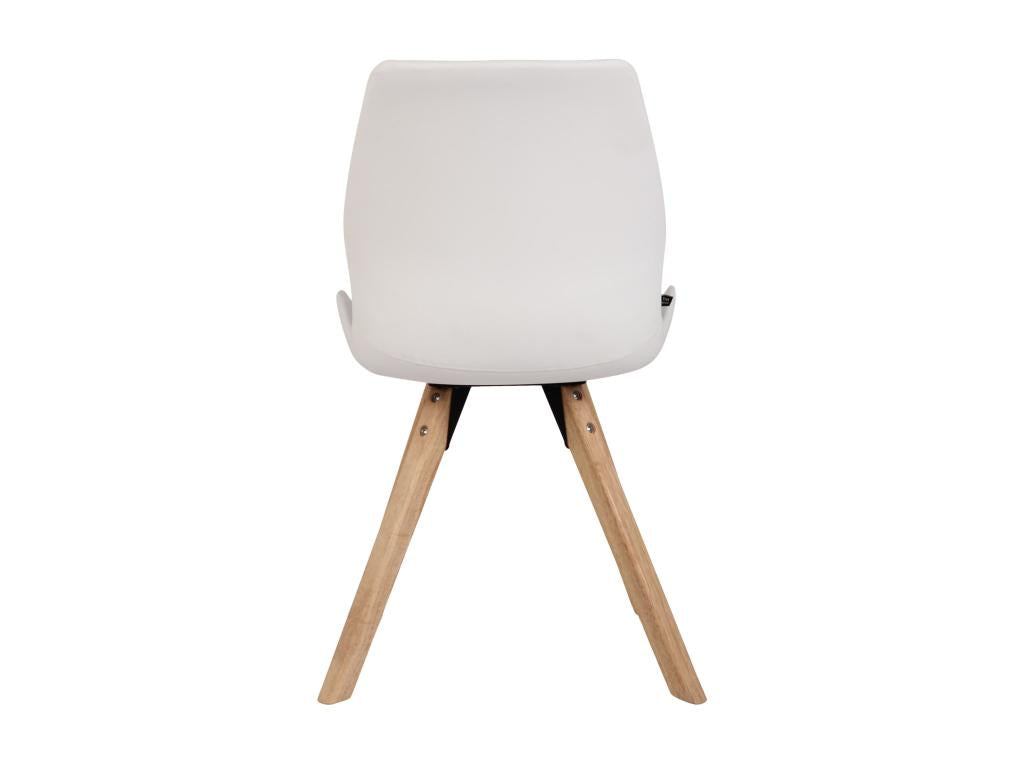 Fauteuil en similicuir blanc
