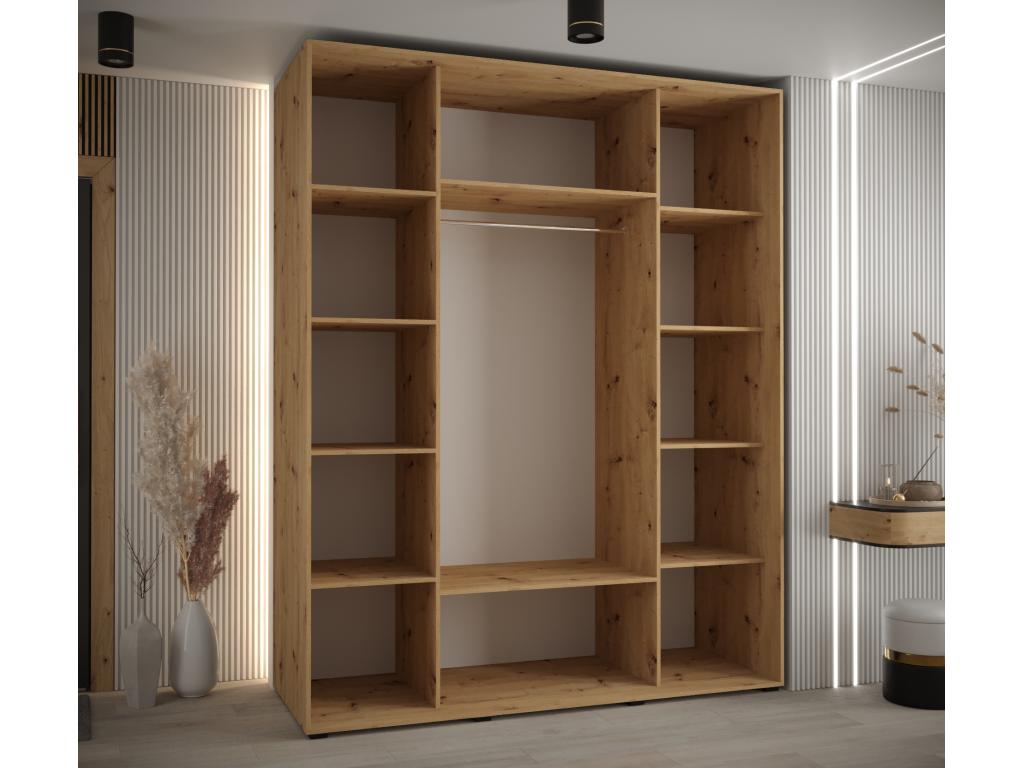 Armoire noire, 200 x 60 x 235,2 cm