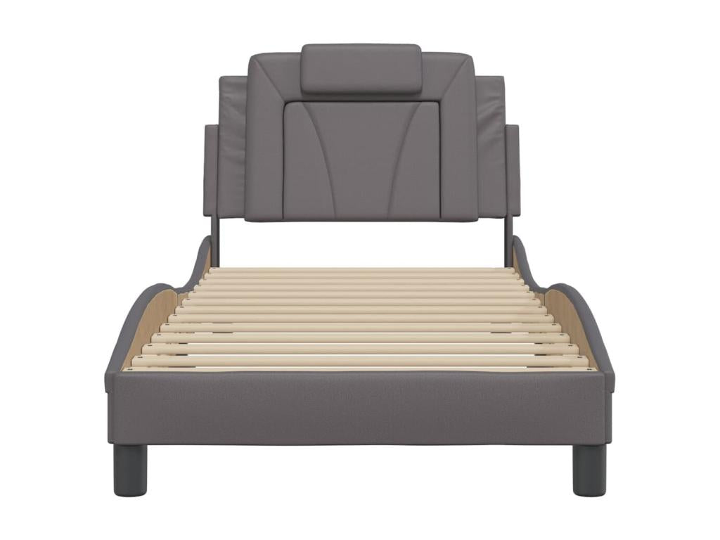 Matelas en similicuir gris, 80 x 200 cm - dlz1766578897142