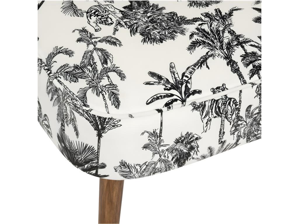 Fauteuil d'appoint en tissu noir