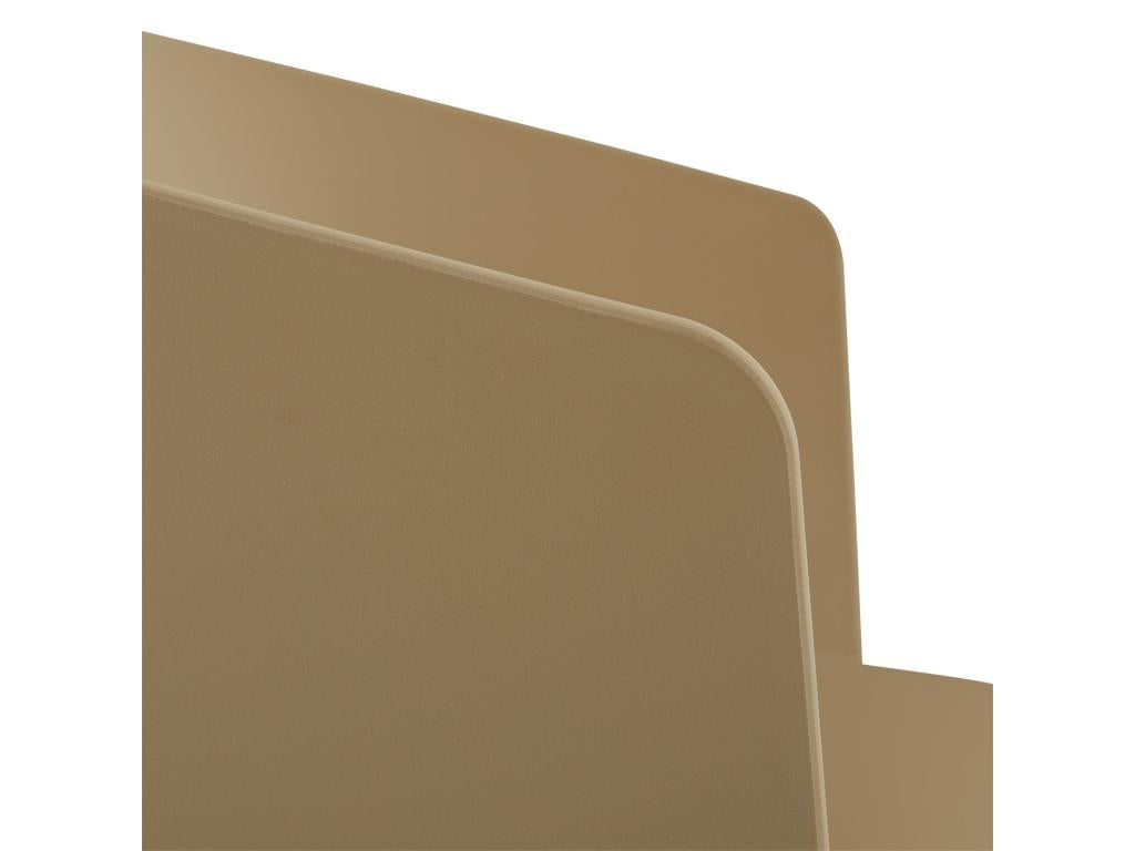 Fauteuil d'appoint en métal marron