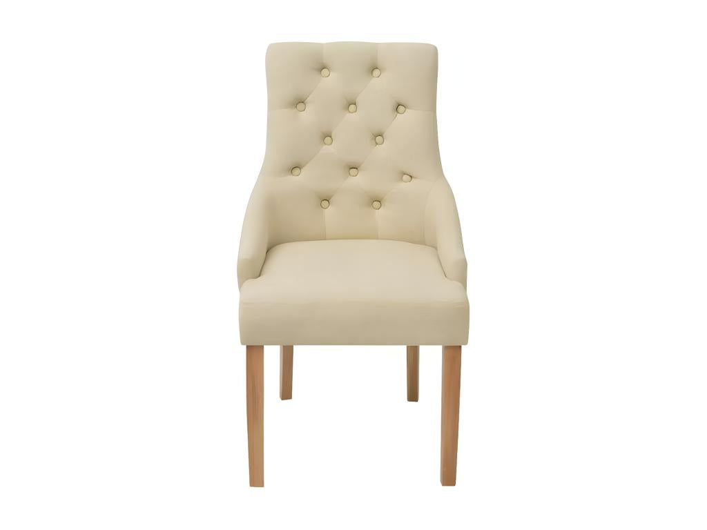 Chaise en chêne beige