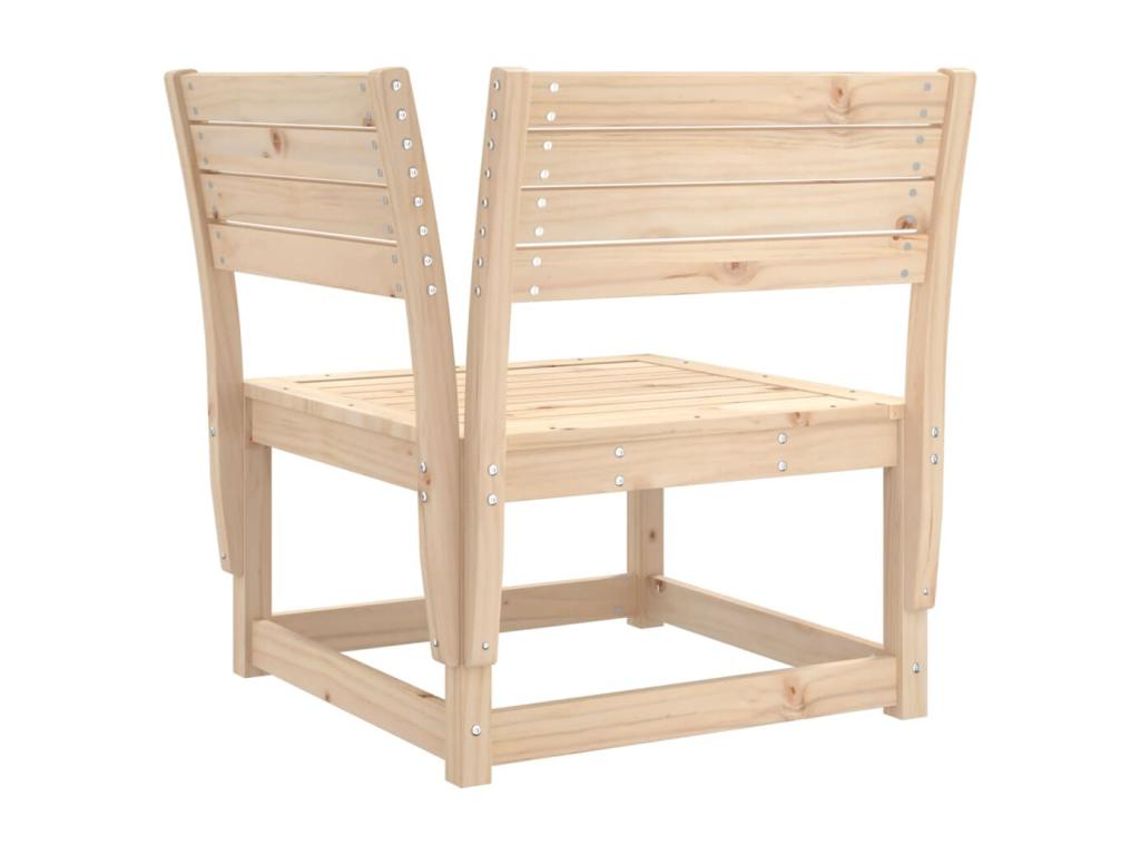 Ensemble de mobilier de jardin en bois massif brun - dlz1766578709296