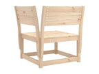 Ensemble de mobilier de jardin en bois massif brun - dlz1766578709296