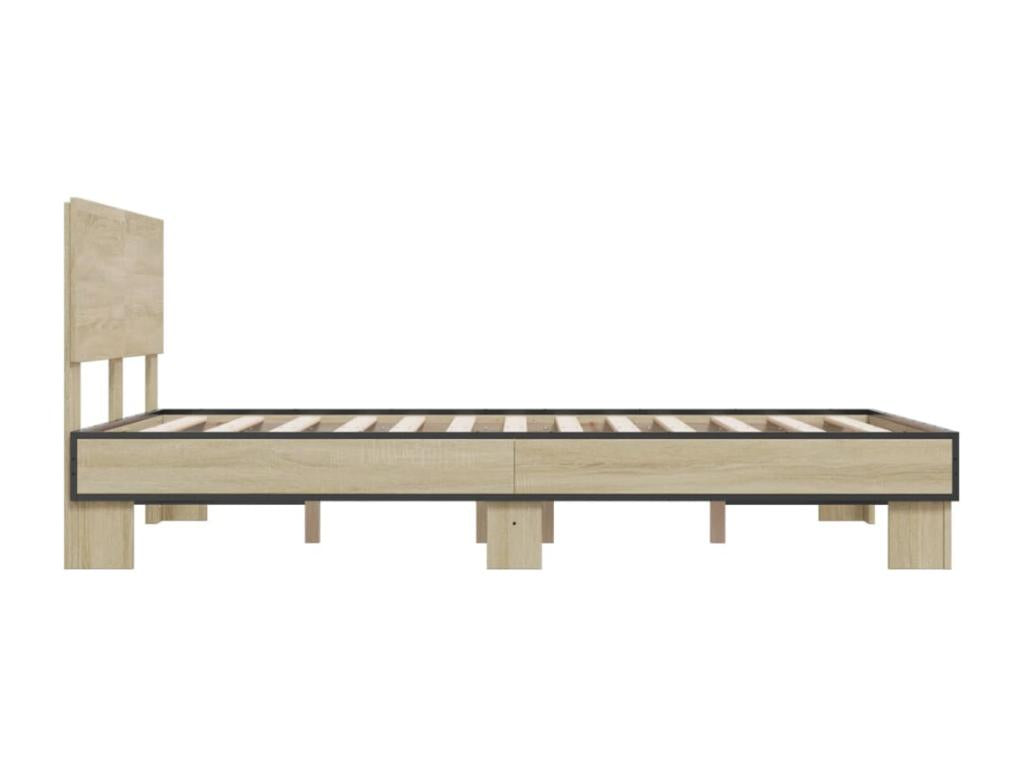 Matelas en bois de chêne brun, 120 x 190 cm