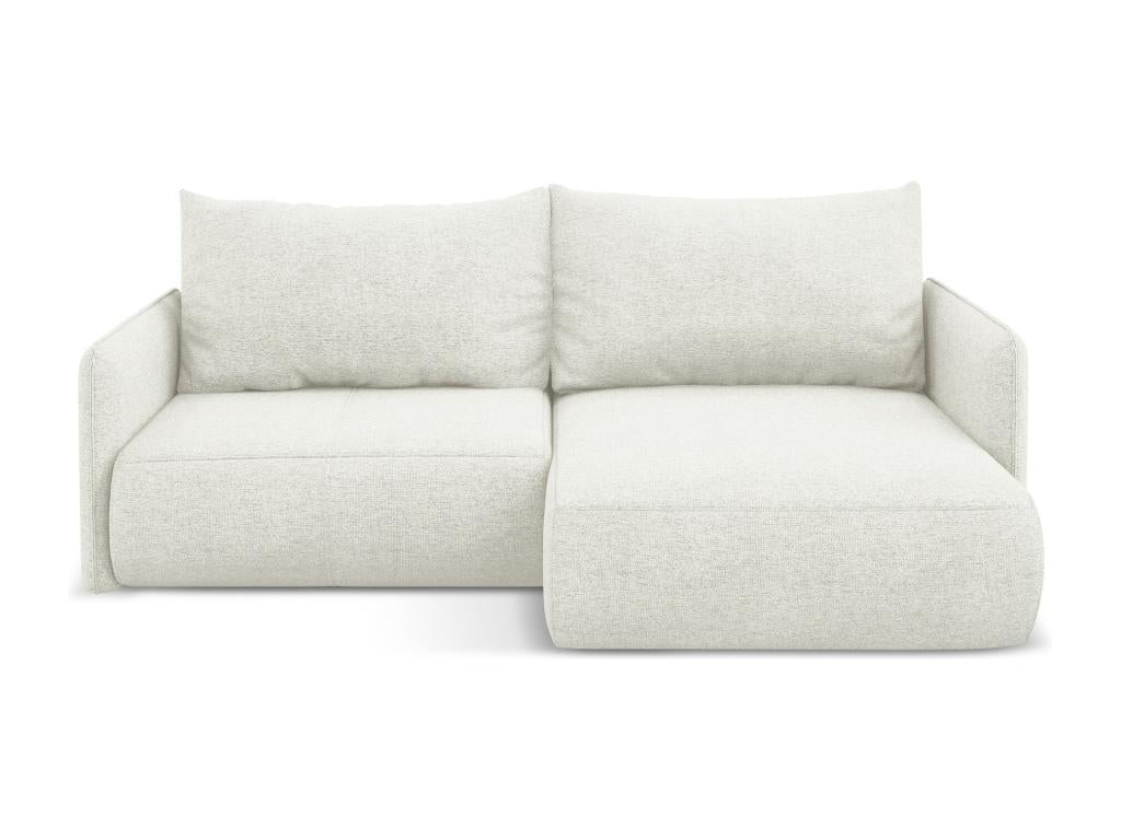 Canapé-lit en tissu blanc