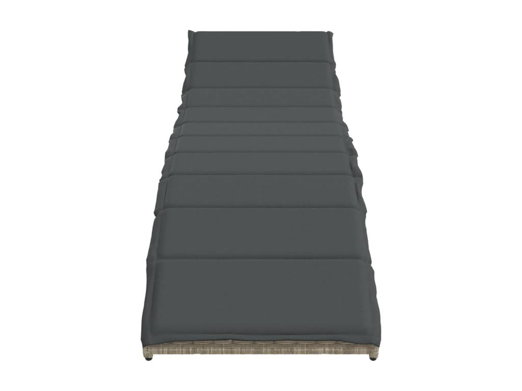 Table en résine tressée grise