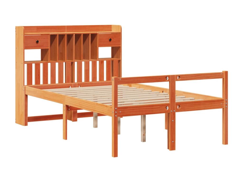 Matelas en bois de pin brun, 120 x 190 cm