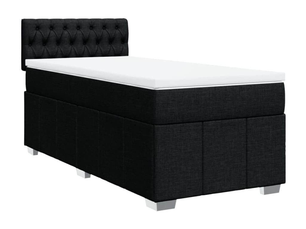 Matelas en tissu noir, 100 x 200 cm - dlz1766578701965
