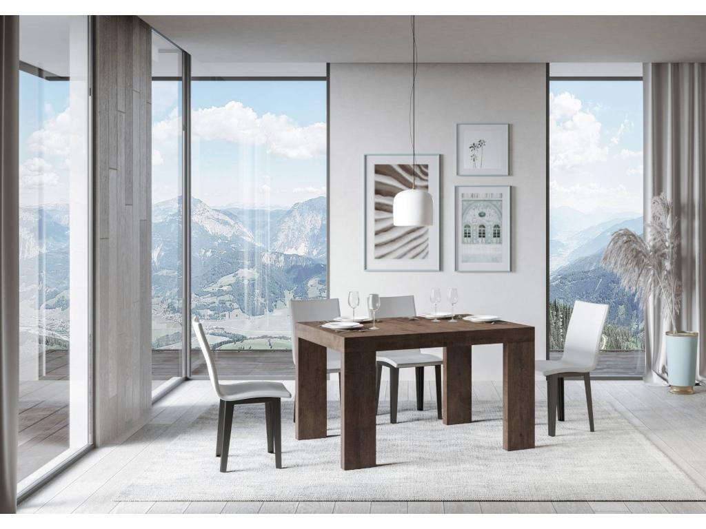 Table marron, 90 x 120 cm