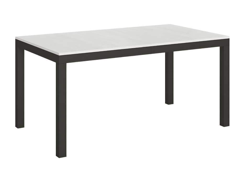Table de salle à manger en métal blanc