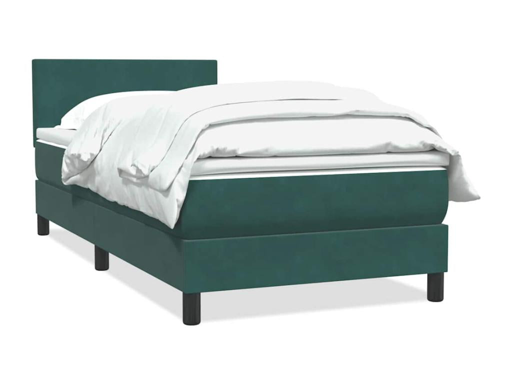 Matelas en velours vert, 80 x 220 cm