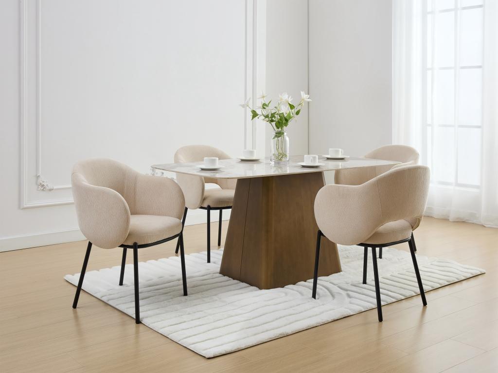 Meubles de maison en tissu beige