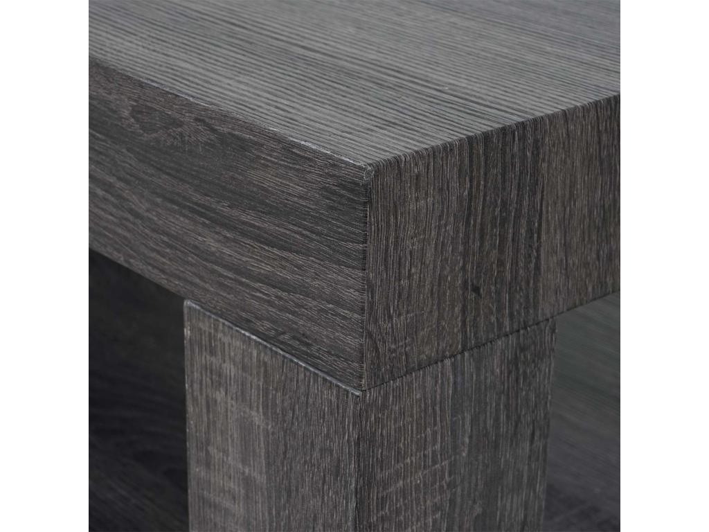 Table basse de salon Dormeva-A32 structure 3D Dormeva 40x110x60cm - aspect chêne noir CTLK82248