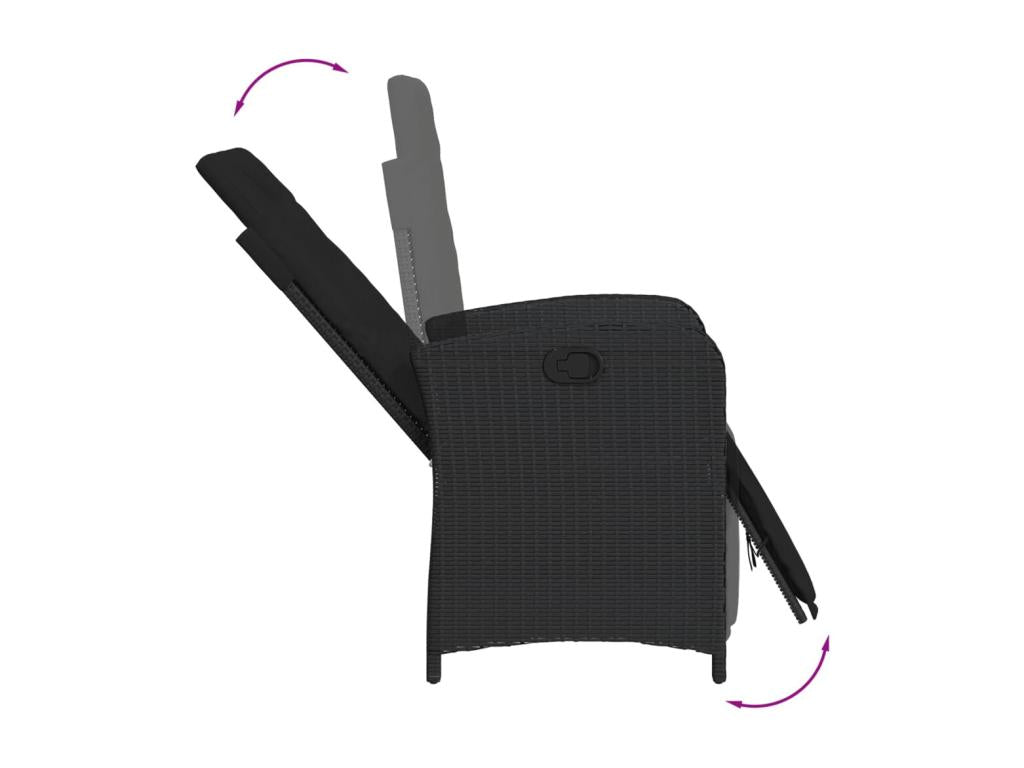 Meubles de maison en résine tressée noire