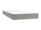 Matelas en velours gris, 90 x 190 cm - dlz1766578566985