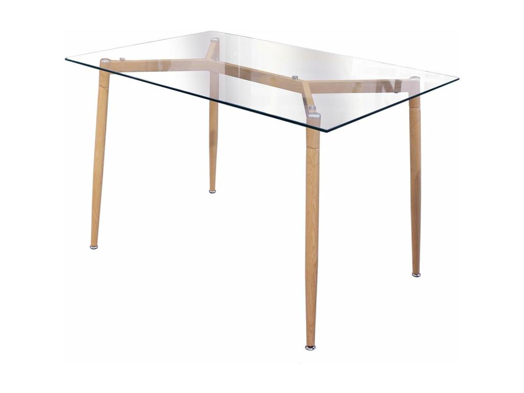 Table en verre blanc