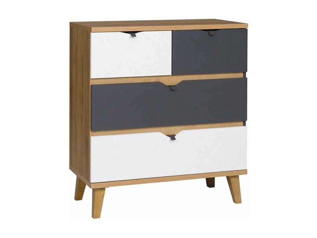 Commode en chêne brun