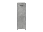 Buffet en bois d'ingénierie gris, 30 x 42,5 x 93 cm