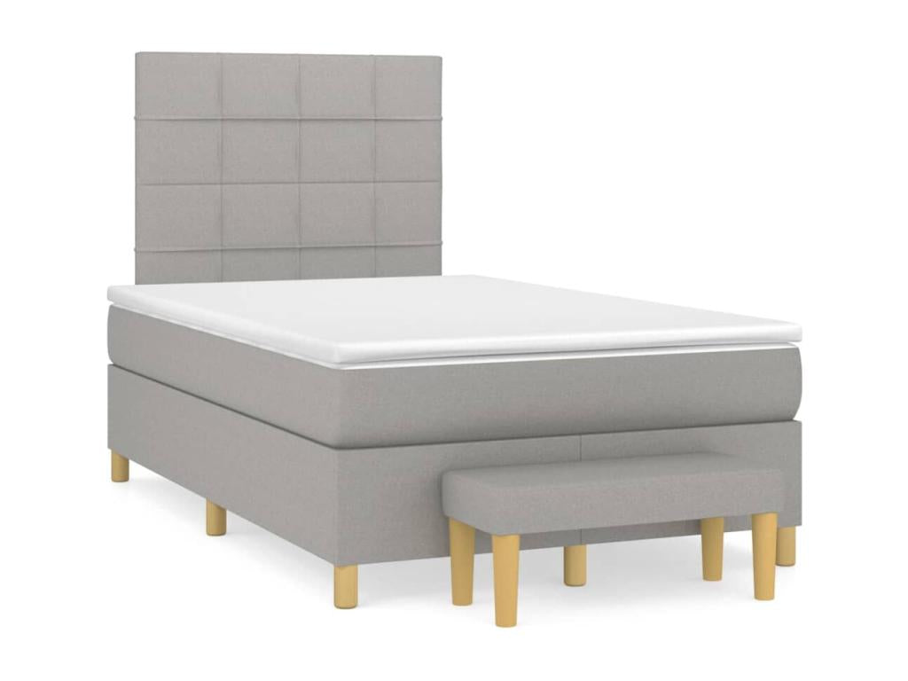 Matelas en tissu gris, 120 x 200 cm