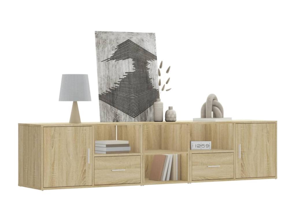 Armoire en chêne brun, 200 x 40 x 45 cm